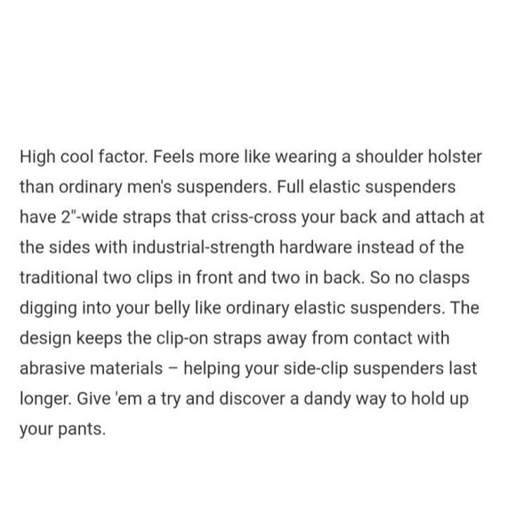 DULUTH TRADING CO REGULAR SIDE CLIP SUSPENDERS LOT OF 3 NAVY BLACK KHAKI MENS OS - Picture 14 of 16